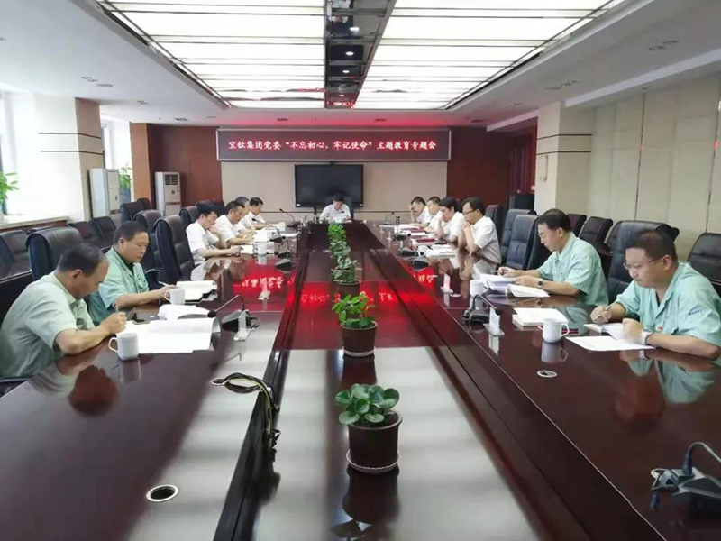 公司黨委召開“不忘初心、牢記使命”主題教育 對照黨章黨規(guī)找差距專題會議
